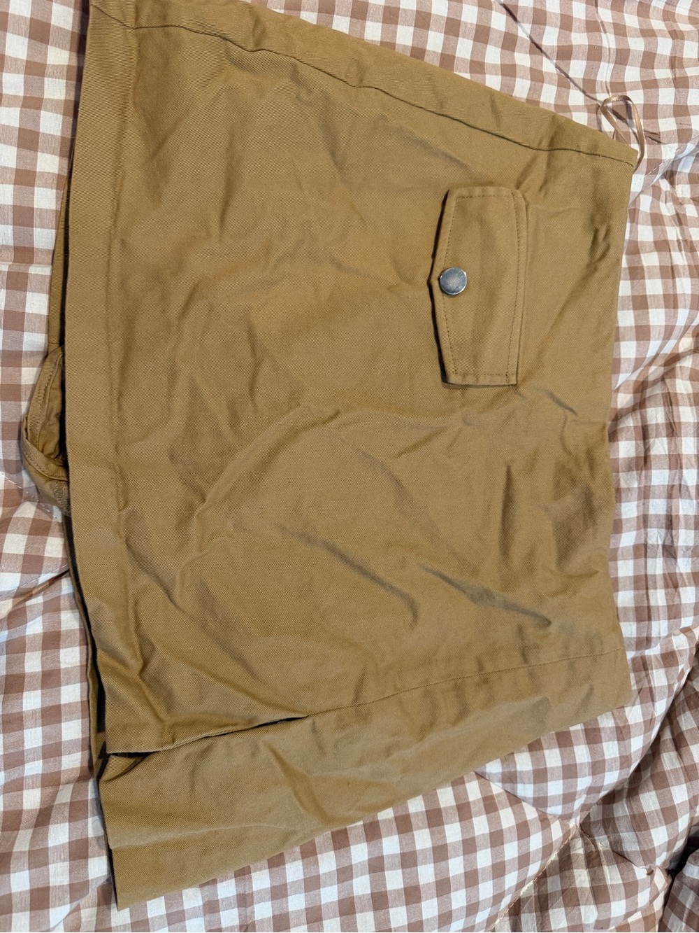 Amanda Uprichard Cargo Skort in Tan Small